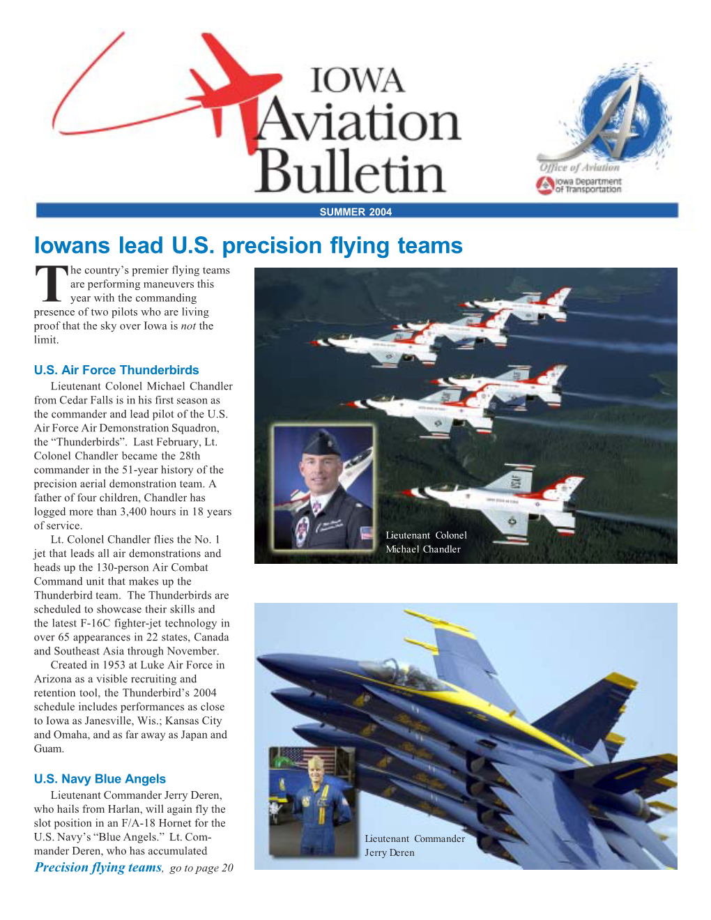 Iowans Lead U.S. Precision Flying Teams