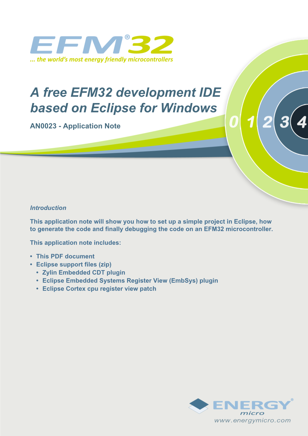 A Free EFM32 Development IDE Based on Eclipse for Windows