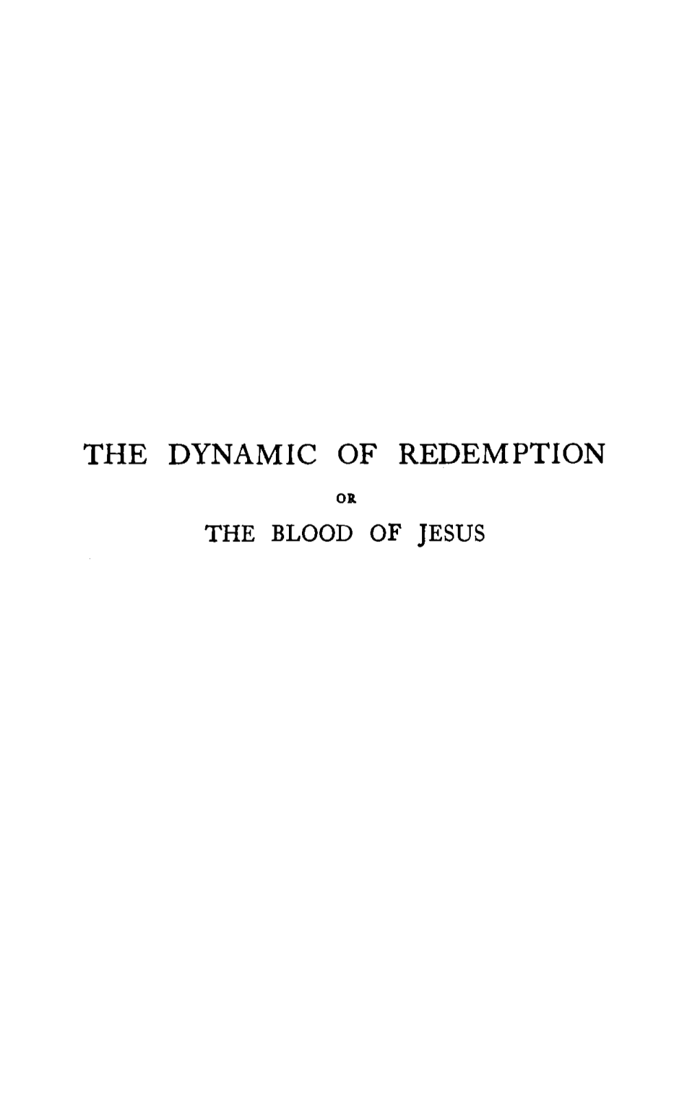 The Dynamic of Redemption