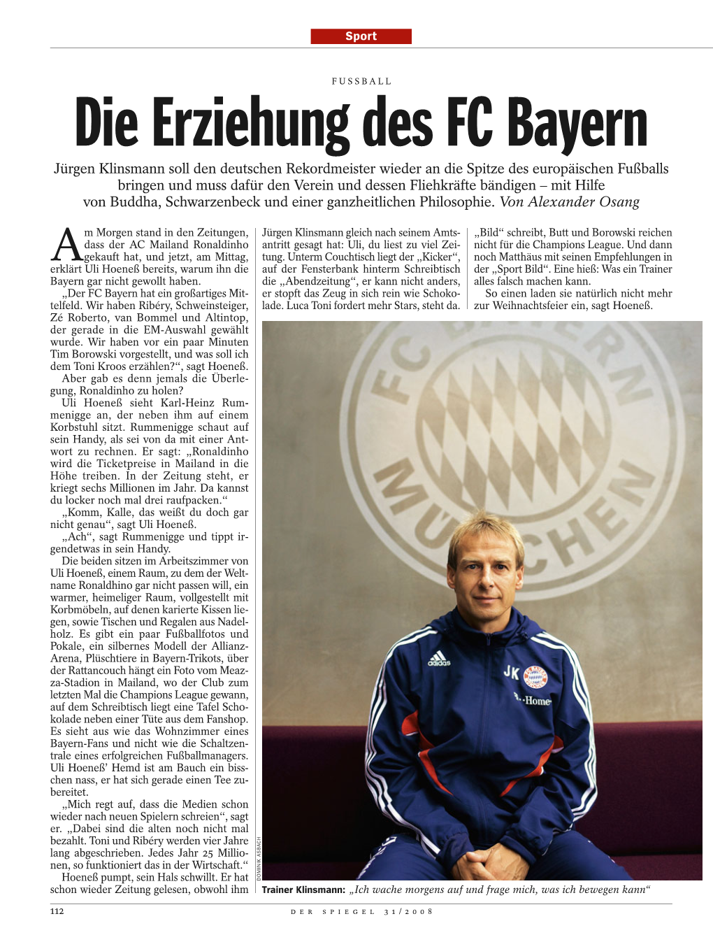 Die Erziehung Des FC Bayern