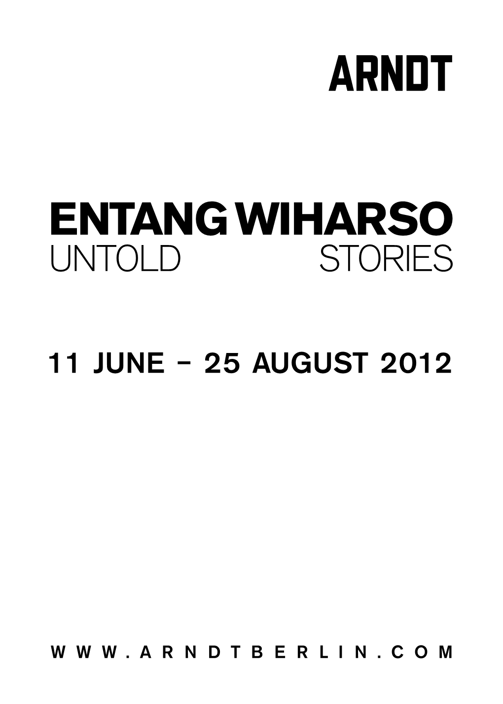 Entang Wiharso Untold Stories