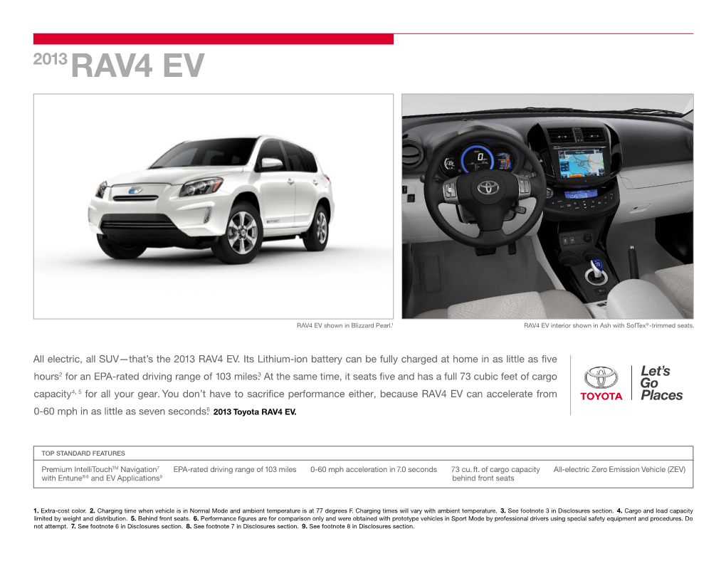 2013 RAV4 EV Brochure