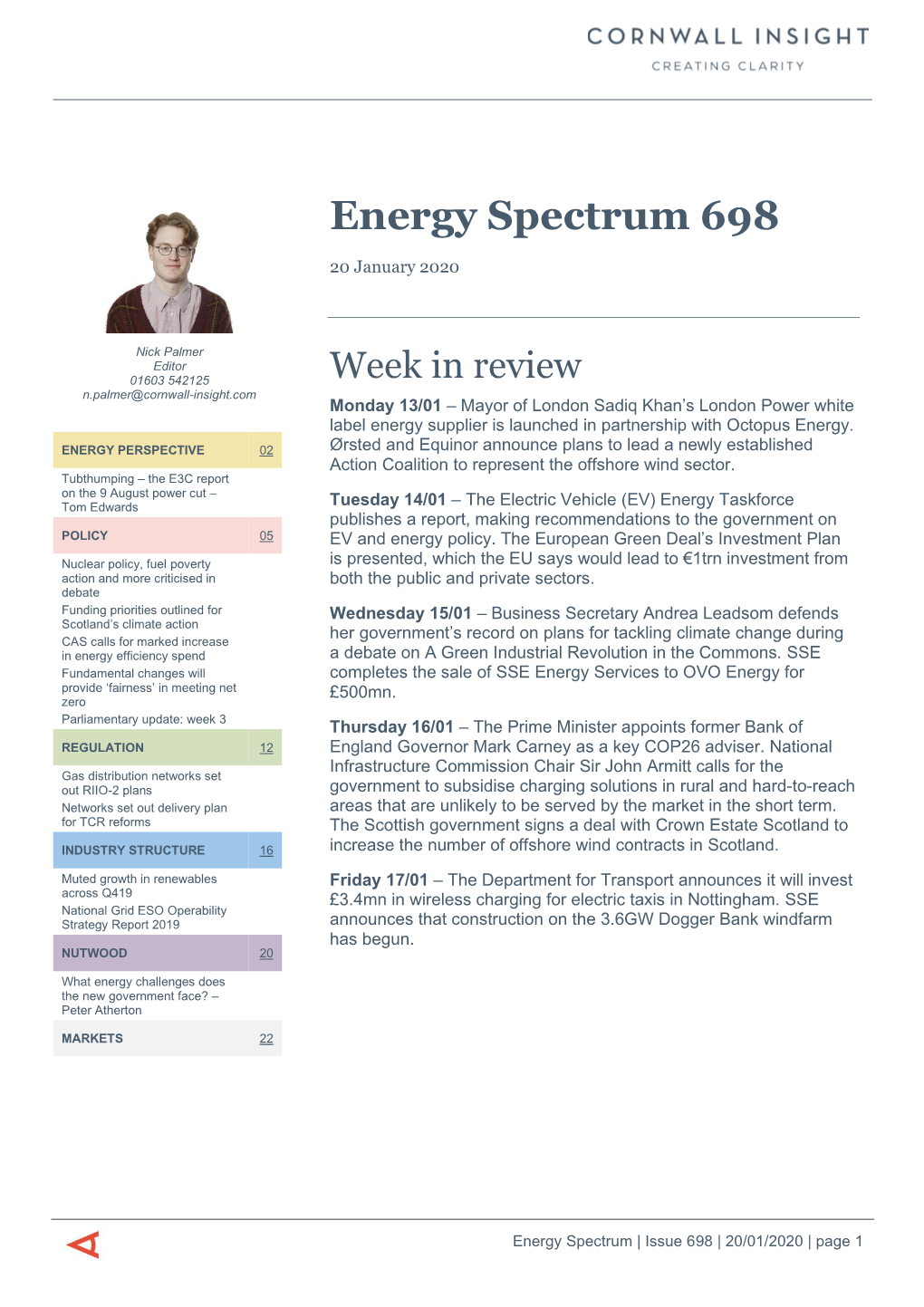 Energy Spectrum 698