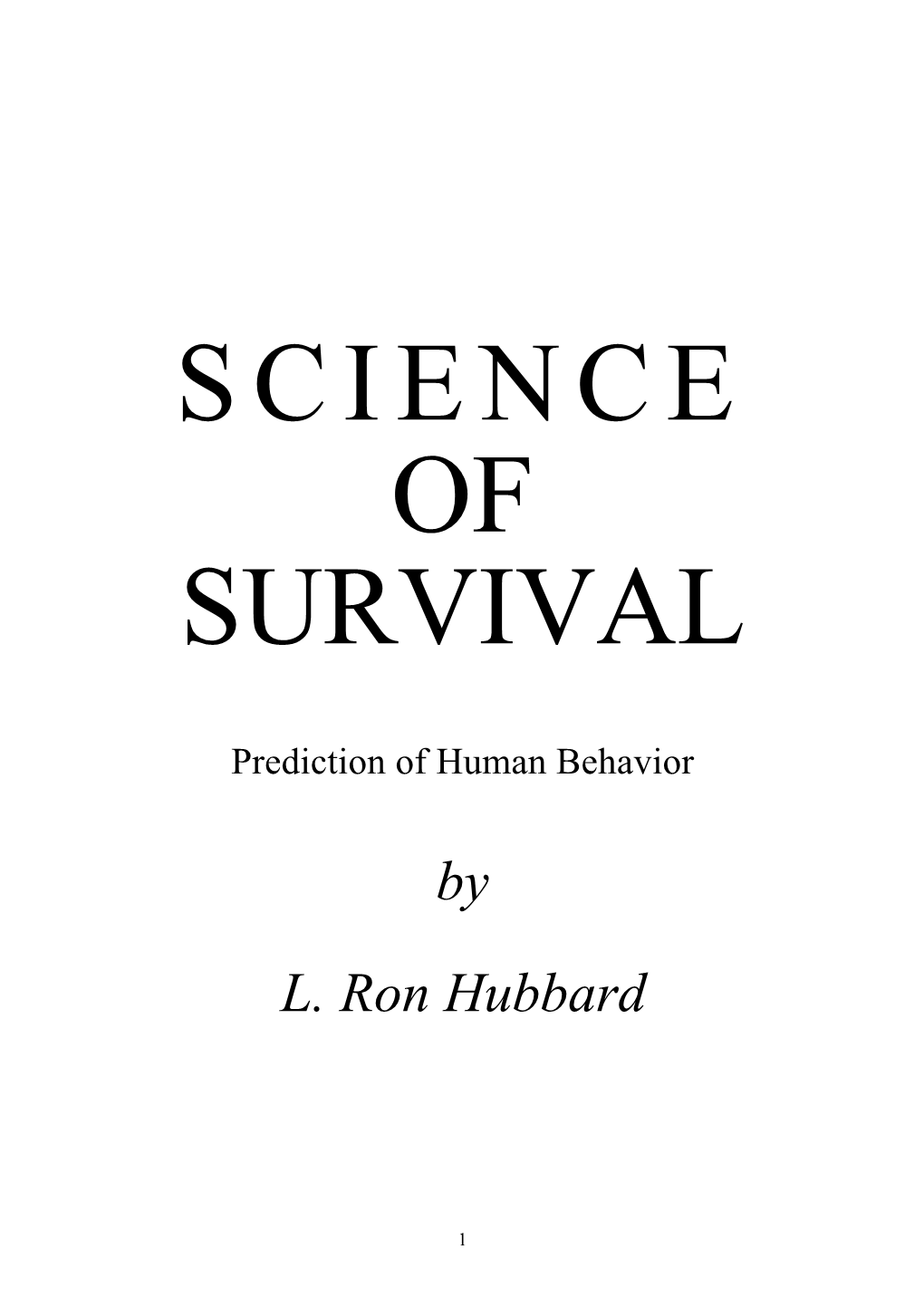 By L. Ron Hubbard