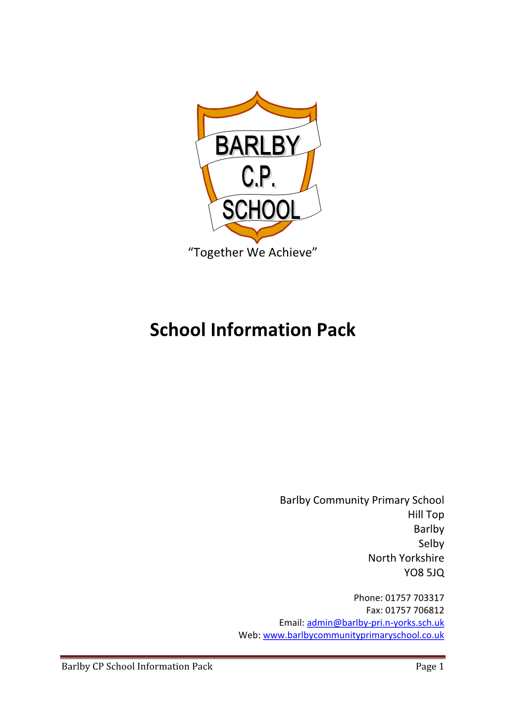 School Information Pack