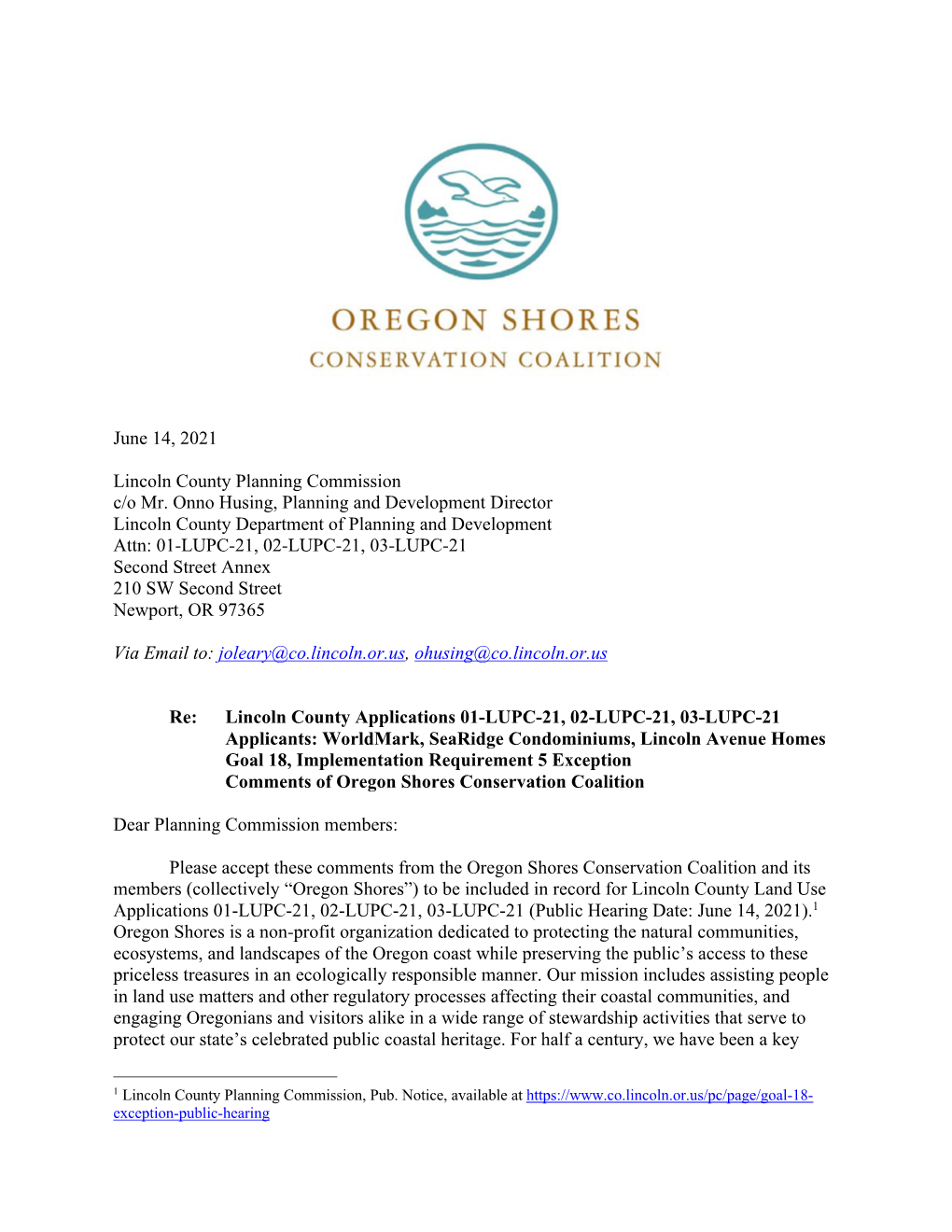 Oregon Shores Conservation Coalition