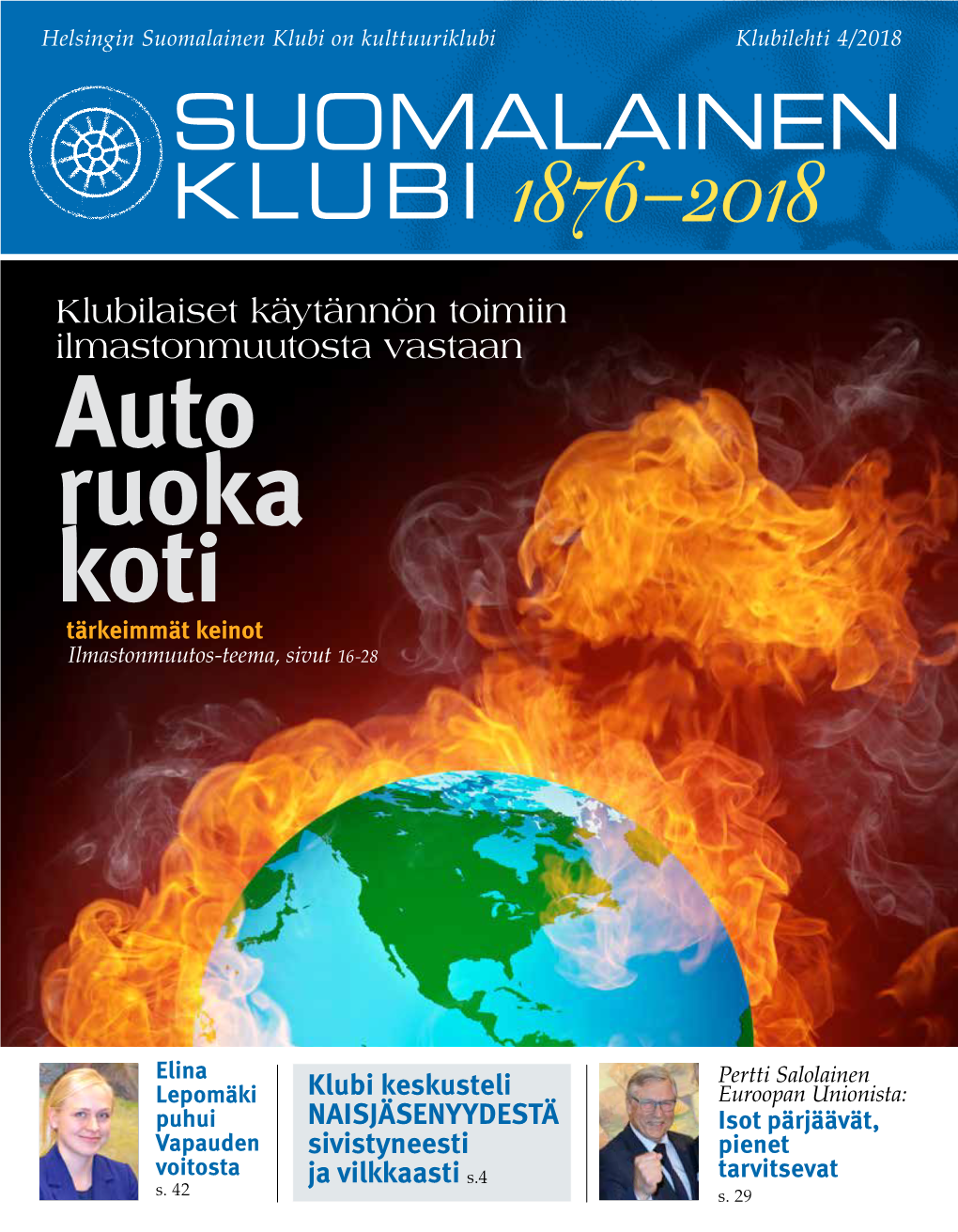 4/2018 Suomalainen Klubi 1876–2018