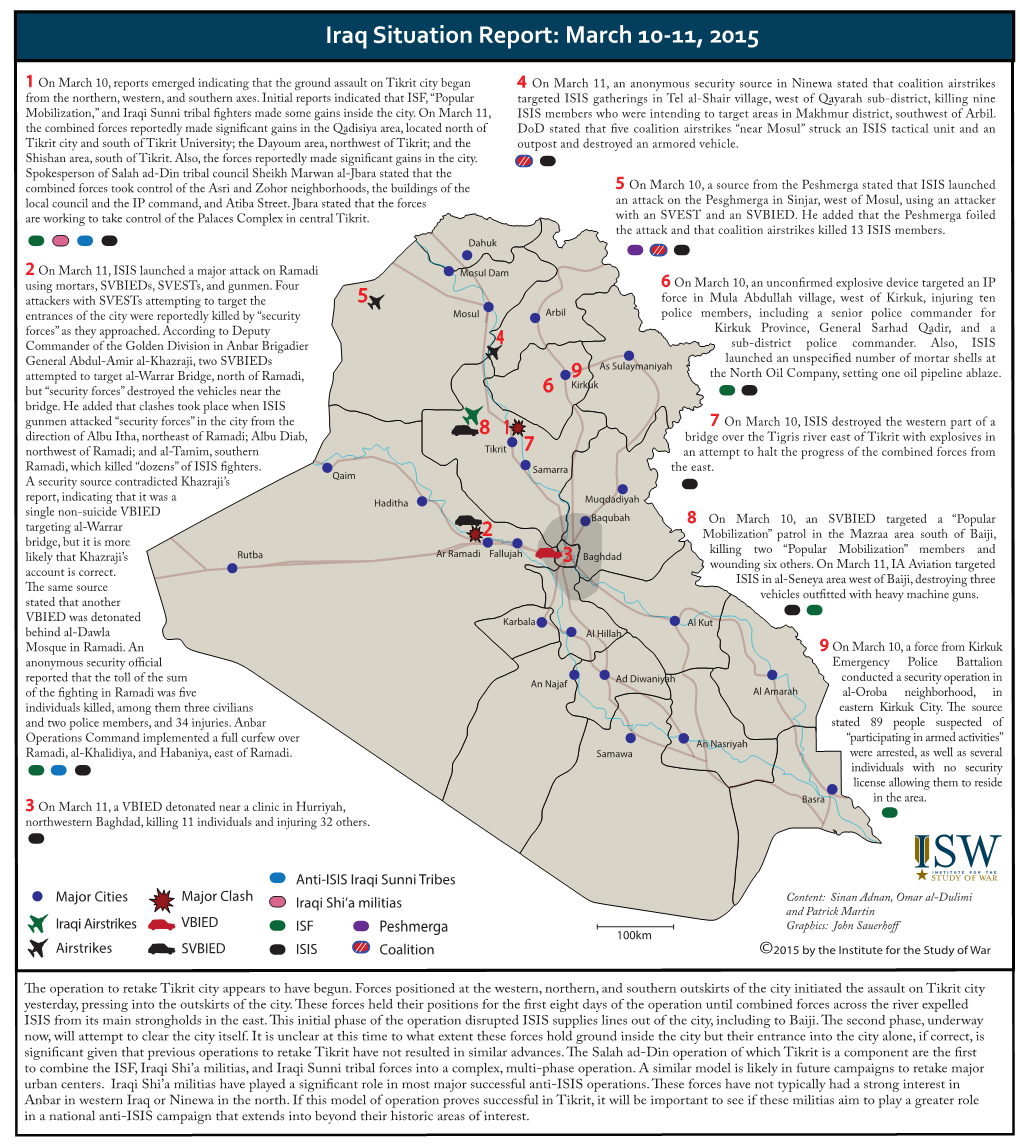 Iraq SITREP 2015-3-10-11 Approved