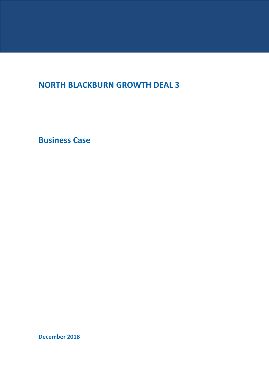 Final Business Case North Blackburn Part 1