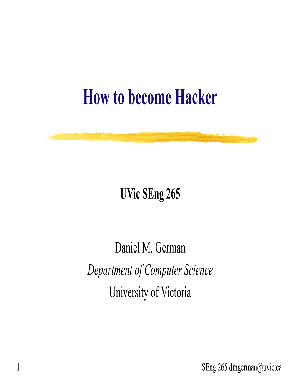 How to Become Hacker