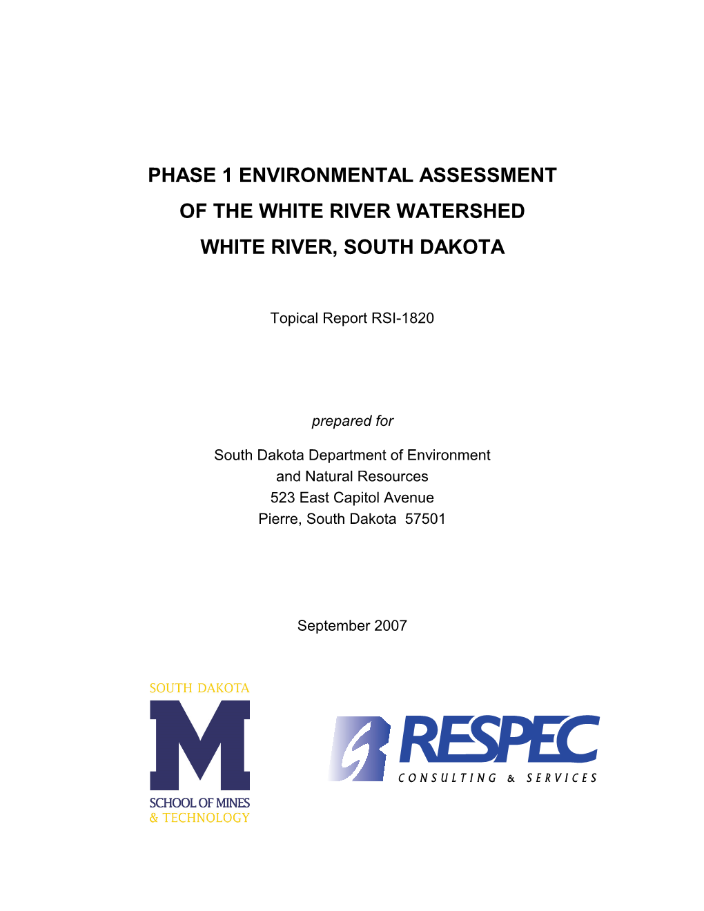 White River Watershed Assessment Project