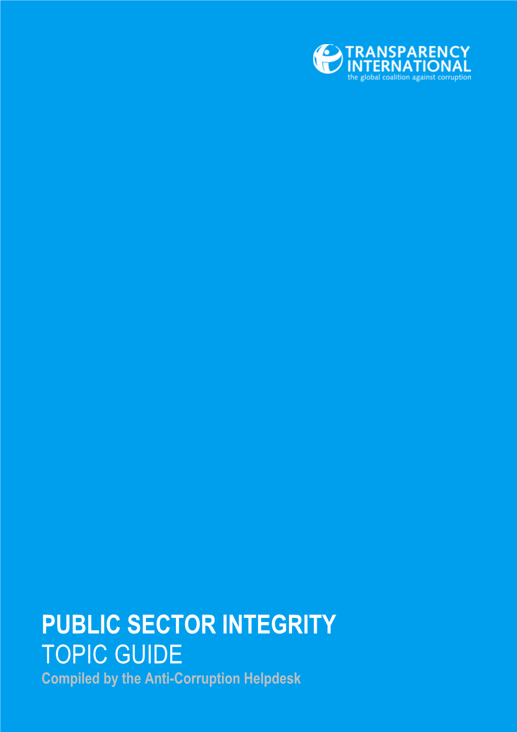 Public Sector Integrity Topic Guide