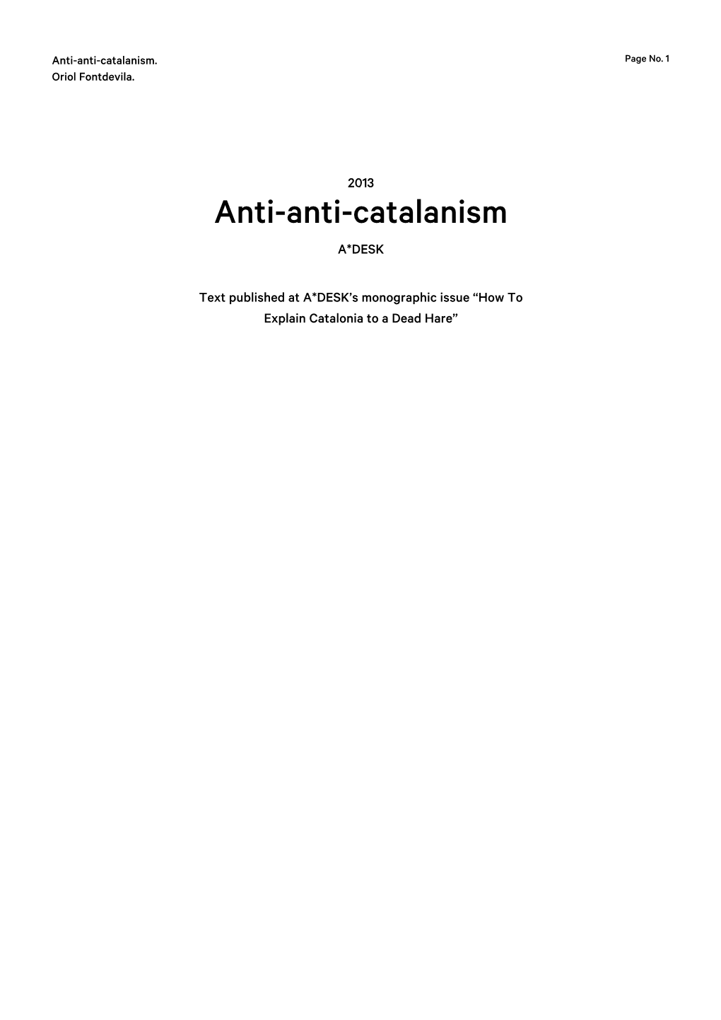Anti-Anti-Catalanism