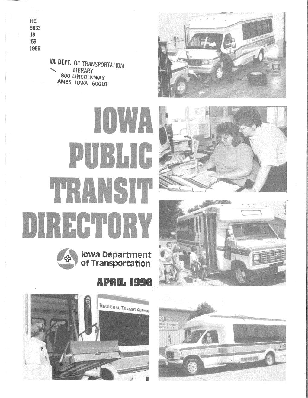 1996 Iowa Public Transit Directory.Pdf