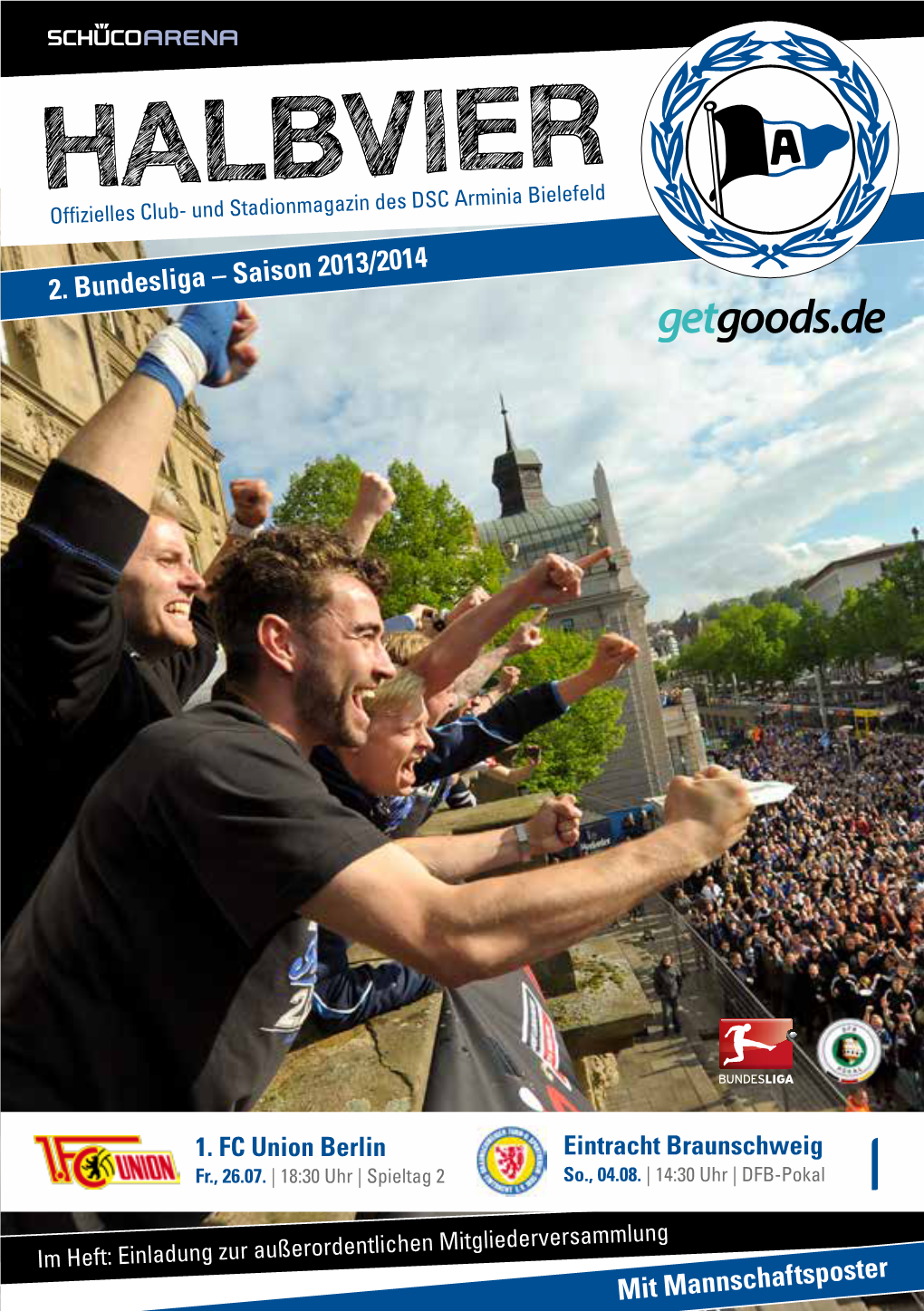 HALBVIER Offizielles Club- Und Stadionmagazin Des DSC Arminia Bielefeld