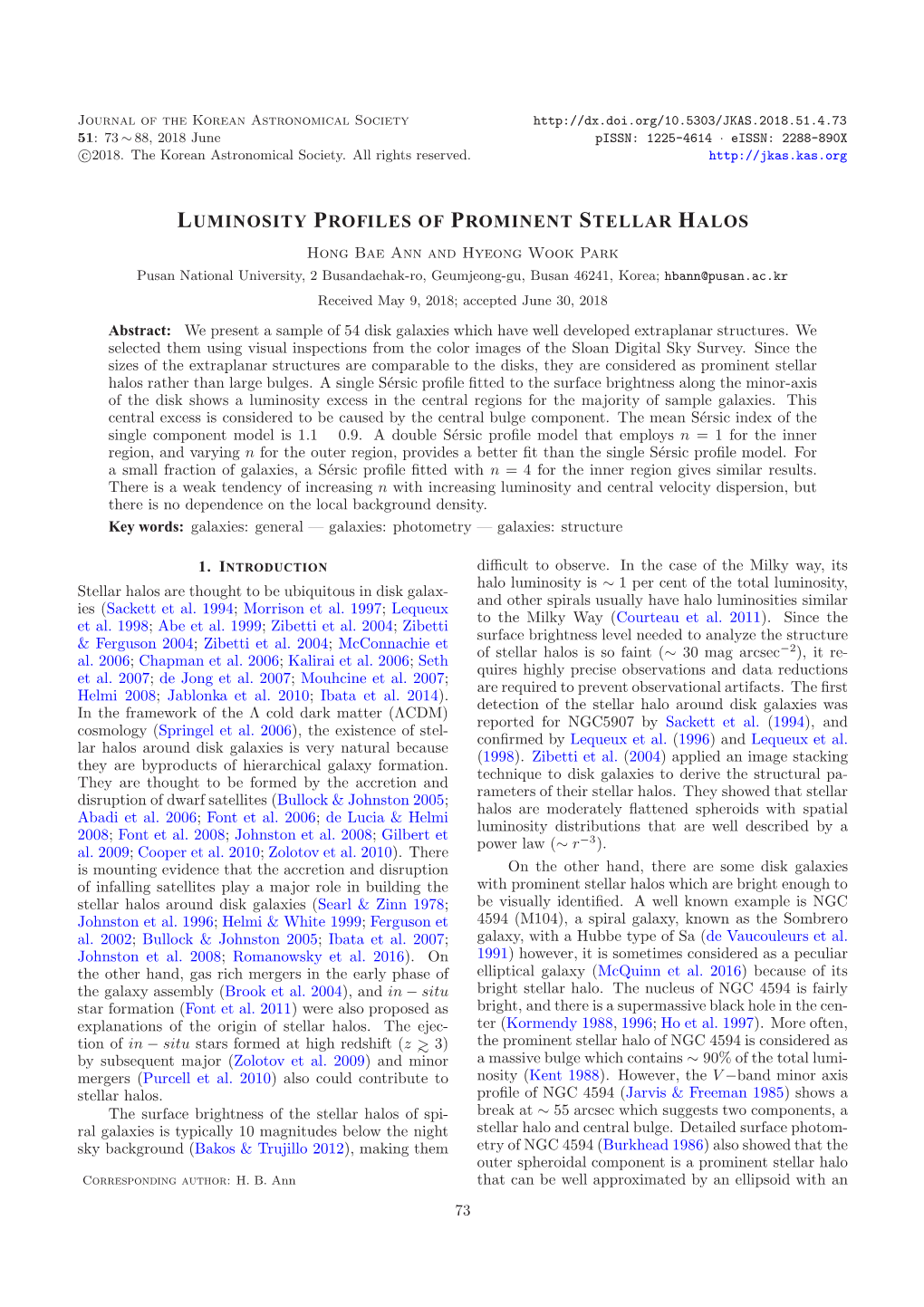 Luminosity Profiles of Prominent Stellar Halos