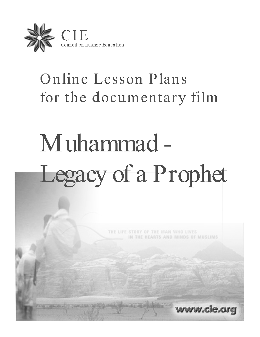 Lesson Plans for Muhammad: Legacy of a Prophet