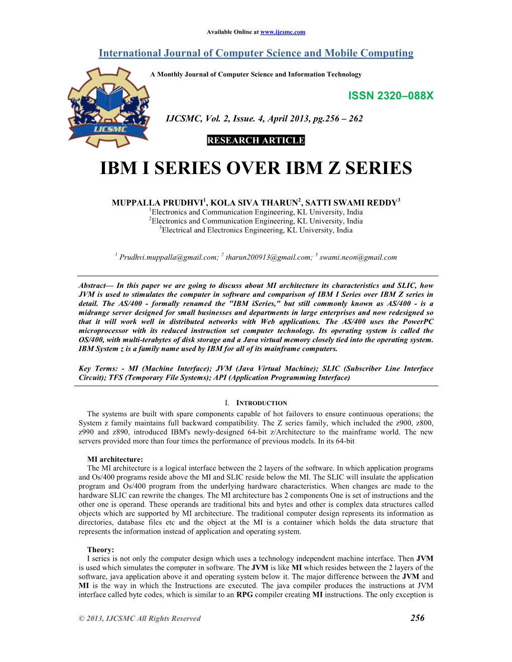 Ibm I Series Over Ibm Z Series