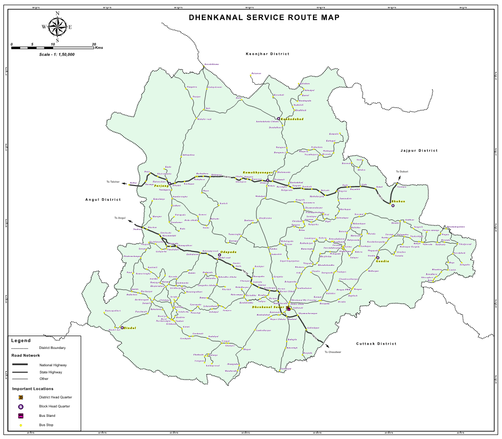Dhenkanal Service Route Map ! ! ! ! ! ! ! ! ! ! ! ! ! ! ! ! ! ! ! ! ! ! ! ! ! ! ! !