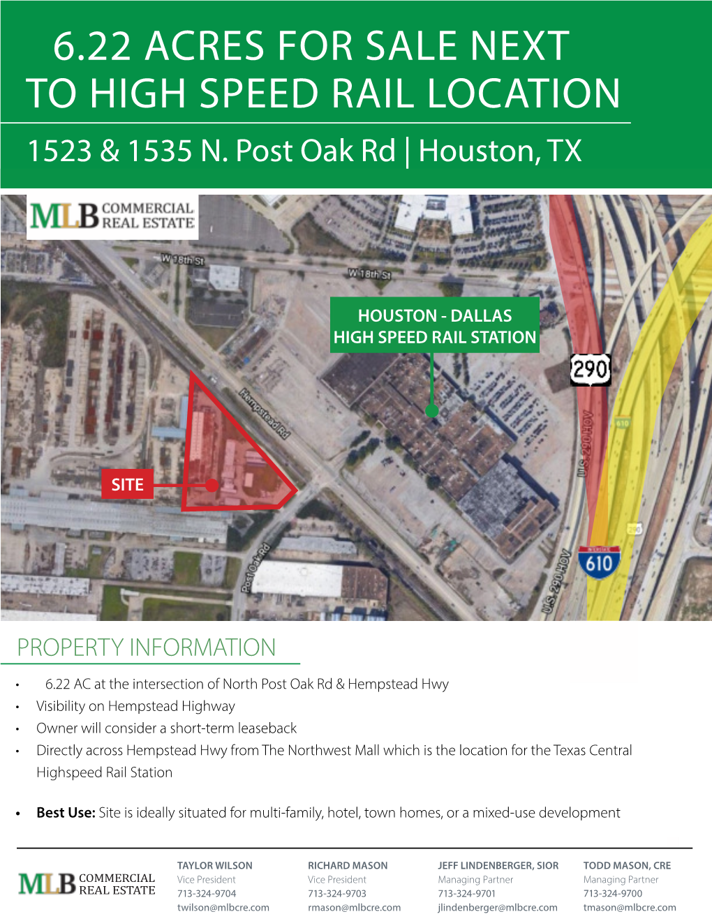 ±6.22 Acres for Sale Next to High Speed Rail Location