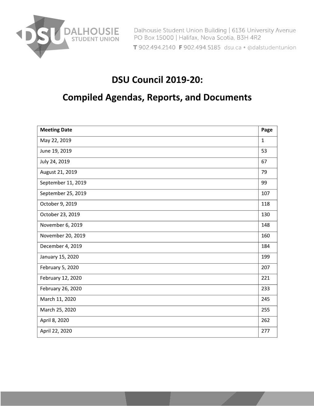 2019-20 Council Agendas, Reports, And