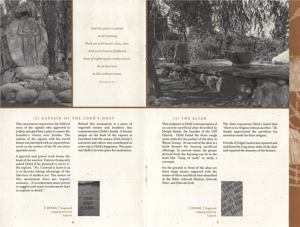 Booklet for Gilgal Gardens