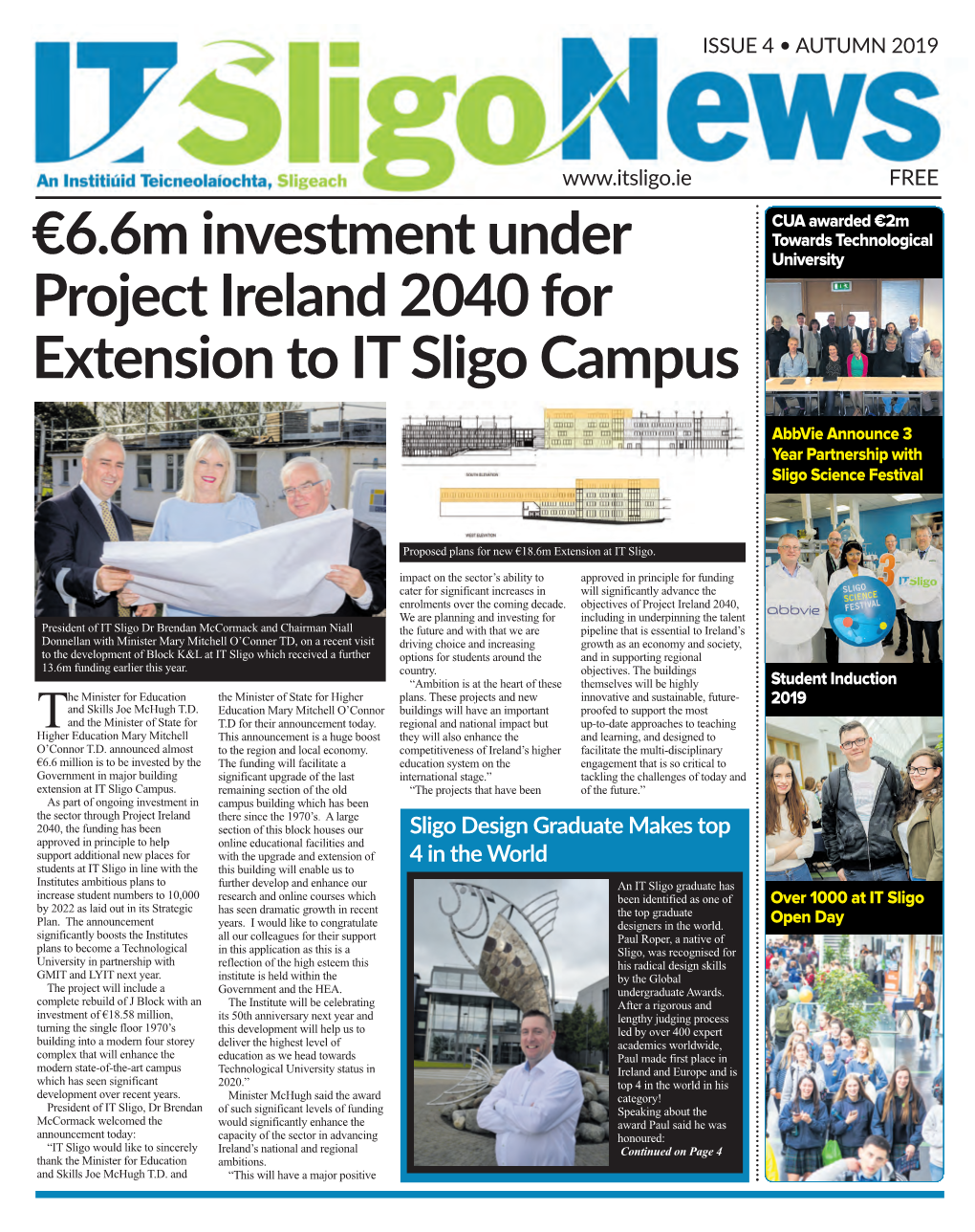 6.6M Investment Under Project Ireland 2040 for Extension to IT Sligo