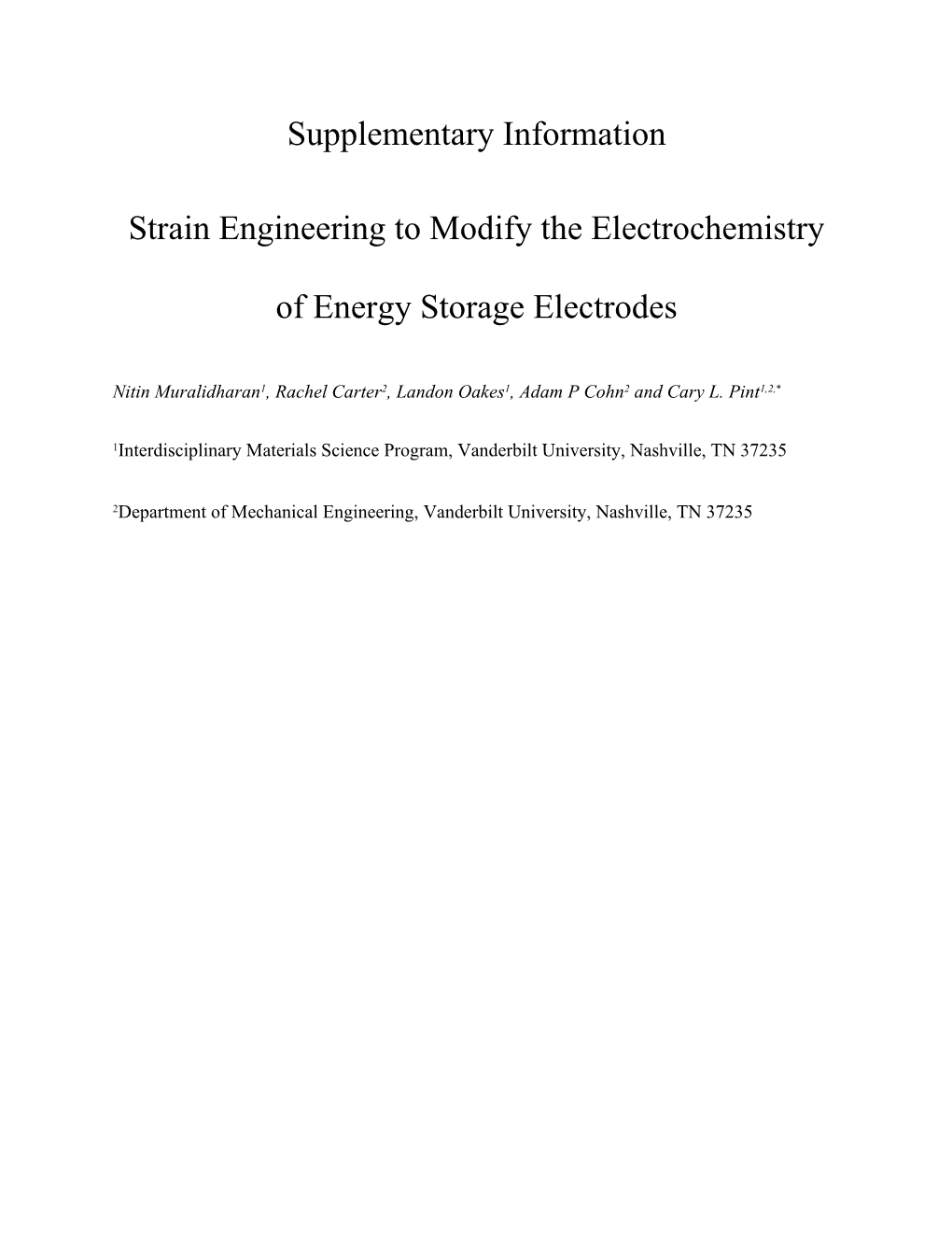 Strain Engineering to Modify the Electrochemistry of Energy Storage Electrodes