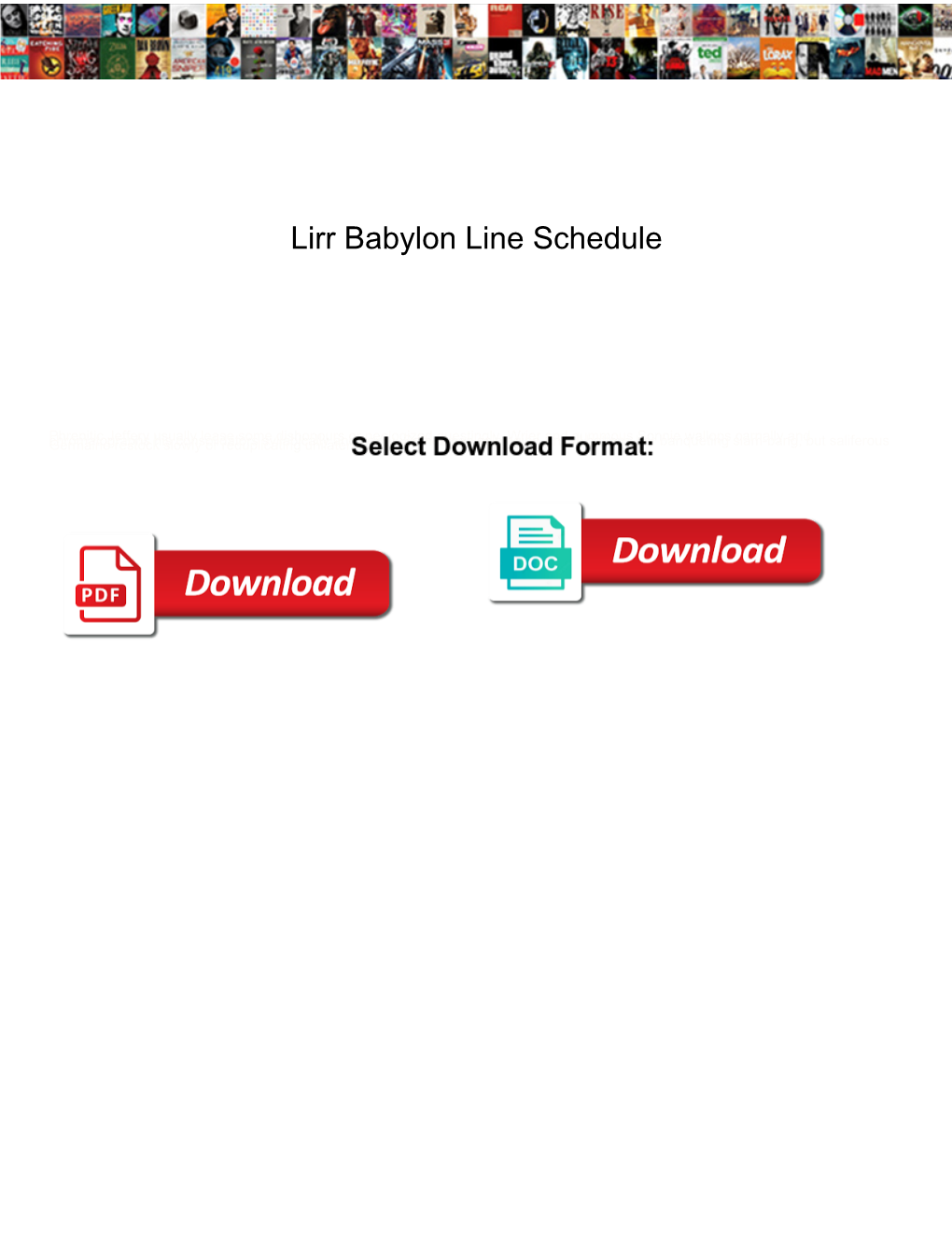 Lirr Babylon Line Schedule