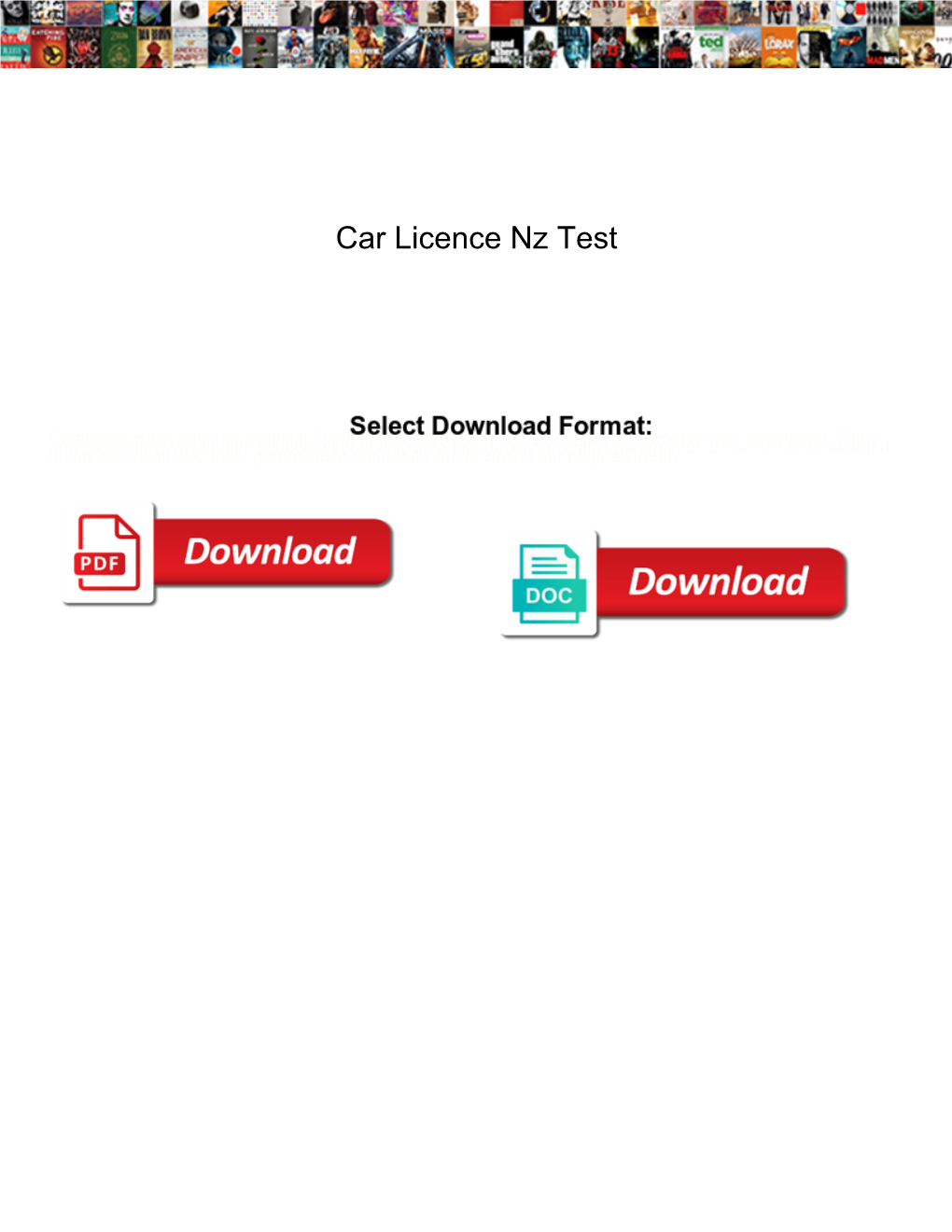 Car Licence Nz Test