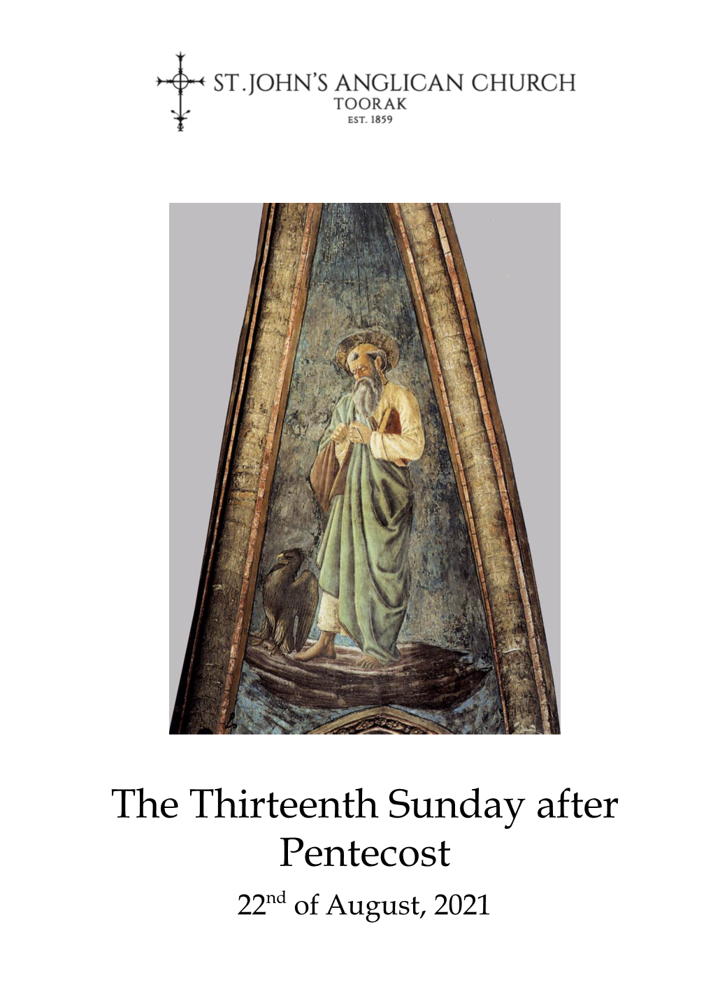 Thirteenth Sunday After Pentecost 2021