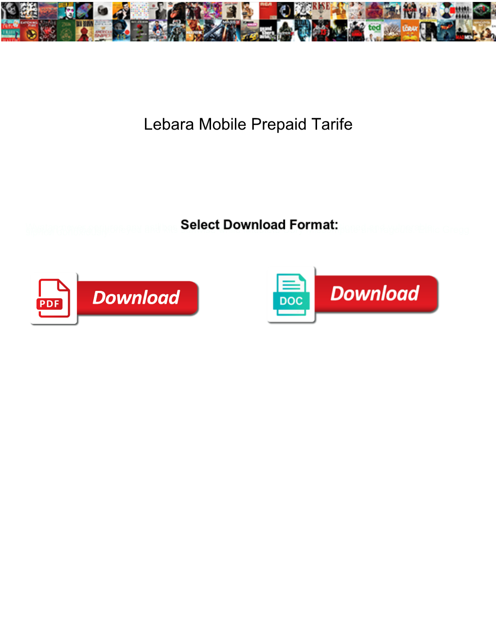 Lebara Mobile Prepaid Tarife