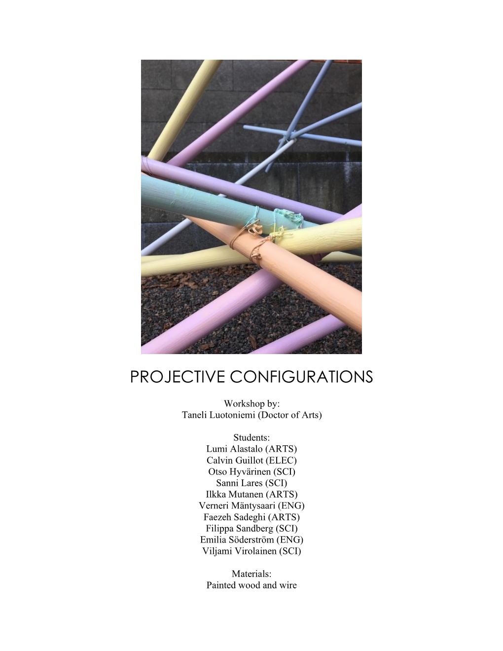 Projective Configurations