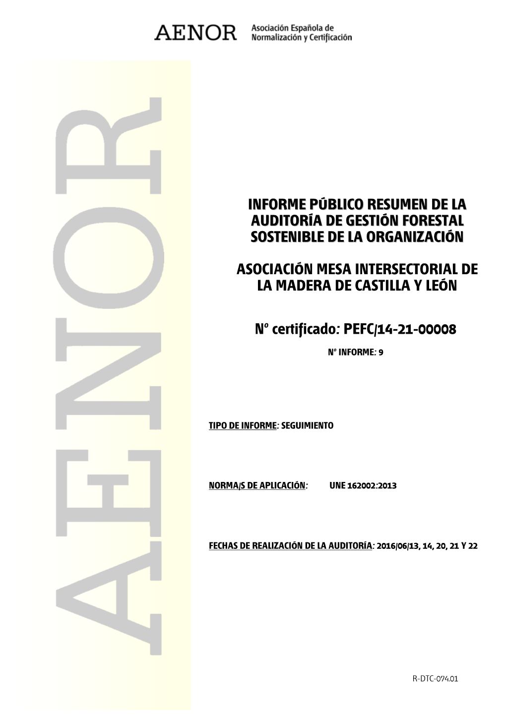 Pefc/14-21-00008 Informe Público Resumen De La