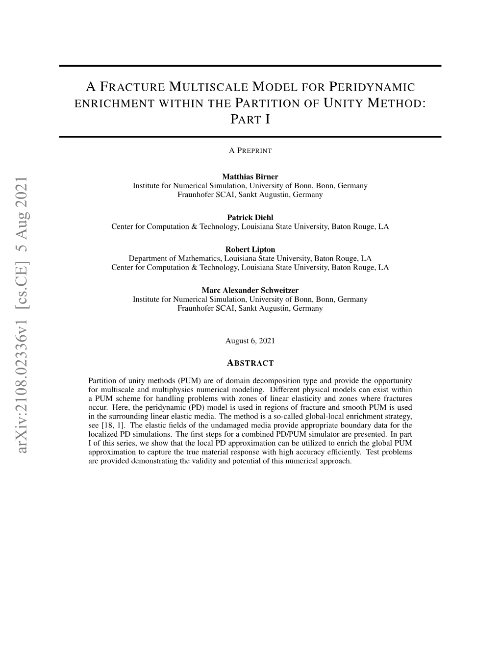 Arxiv:2108.02336V1 [Cs.CE] 5 Aug 2021 Approximation to Capture the True Material Response with High Accuracy Efﬁciently