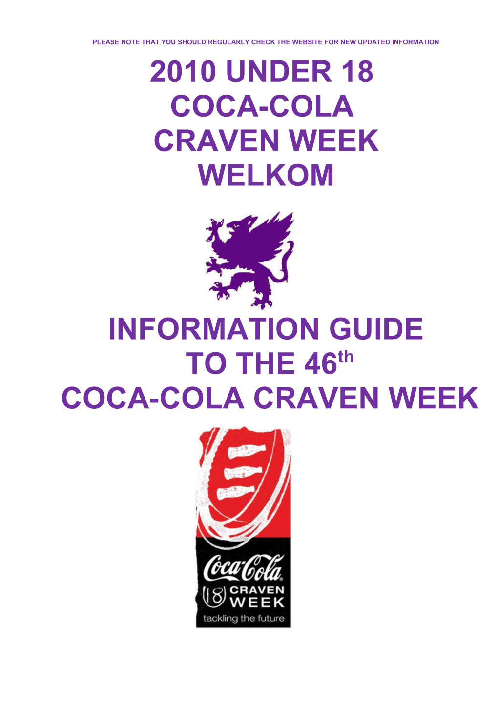 Under 18 Coca Cola Craven Week