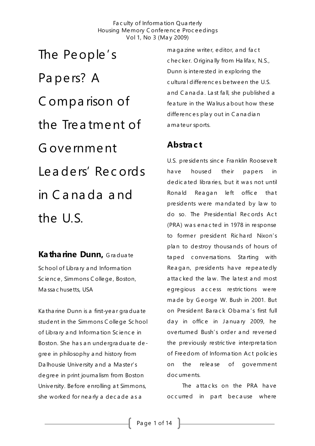 The Peoples' Papers