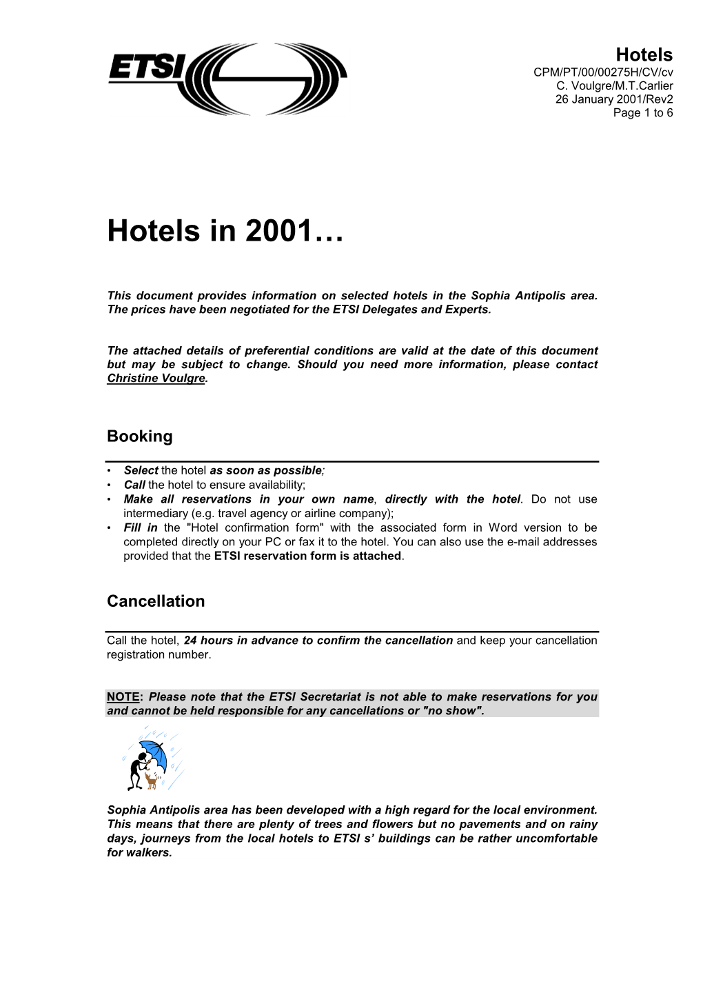 Hotels CPM/PT/00/00275H/CV/Cv C