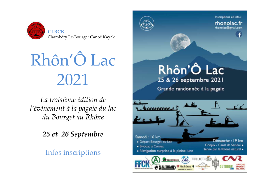 Rhôn'ô Lac 2021