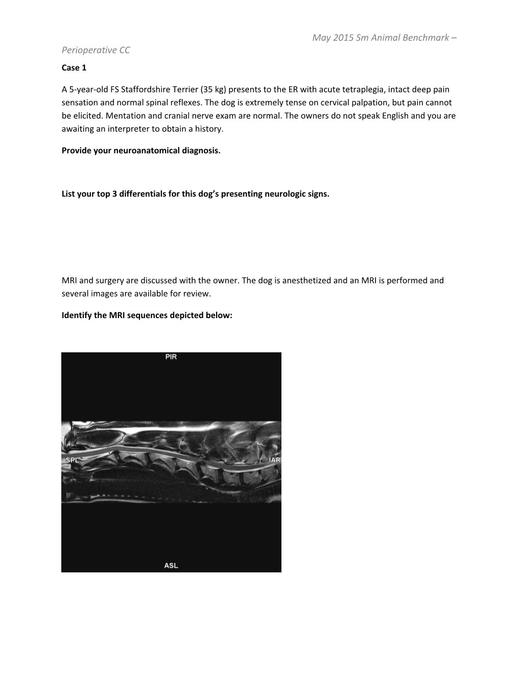 Provide Your Neuroanatomical Diagnosis