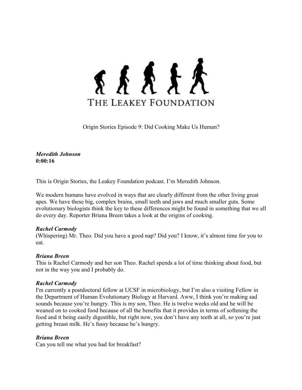 The Leakey Foundation Podcast