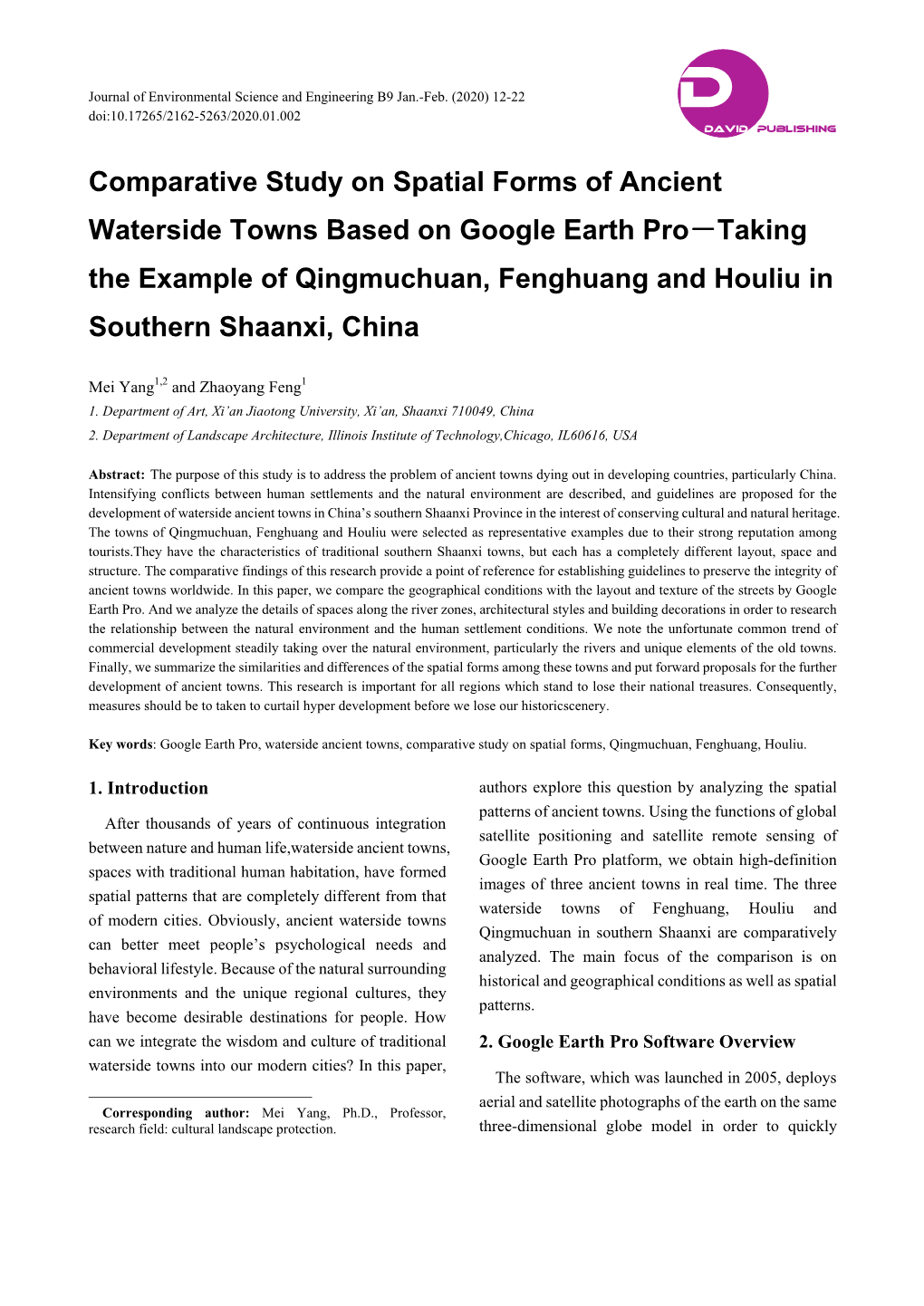 Comparative Study on Spatial Forms of Ancient Waterside Towns Based