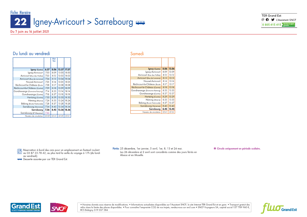 Igney-Avricourt &gt; Sarrebourg C