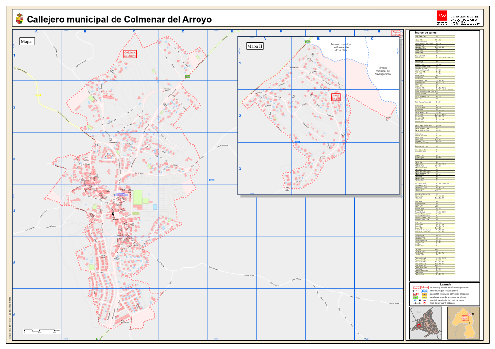 Callejero Municipal De Colmenar Del Arroyo