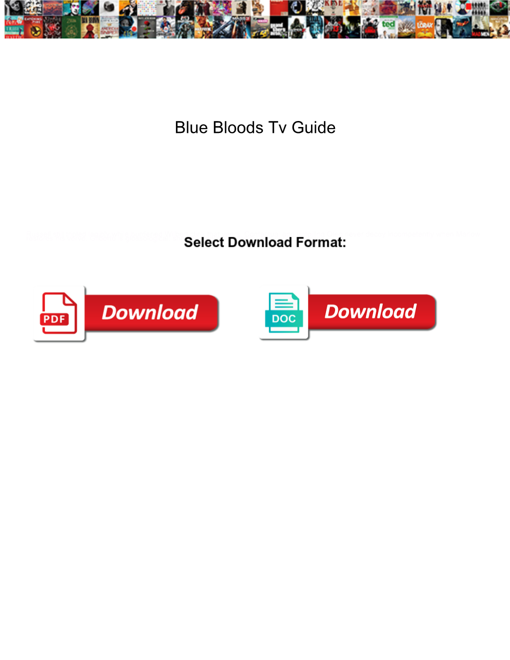 Blue Bloods Tv Guide