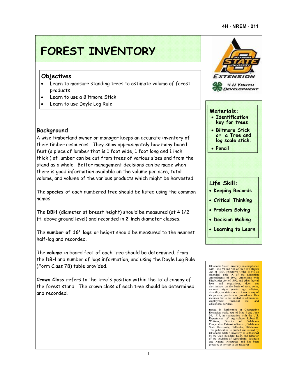 Forest Inventory