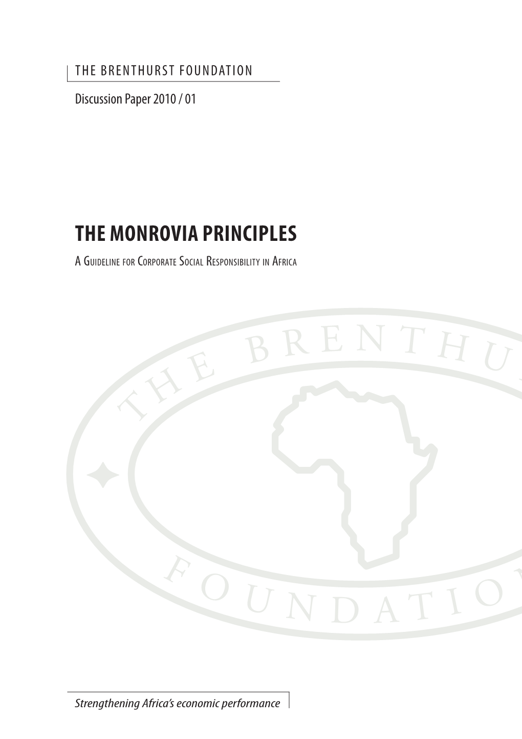 The Monrovia Principles