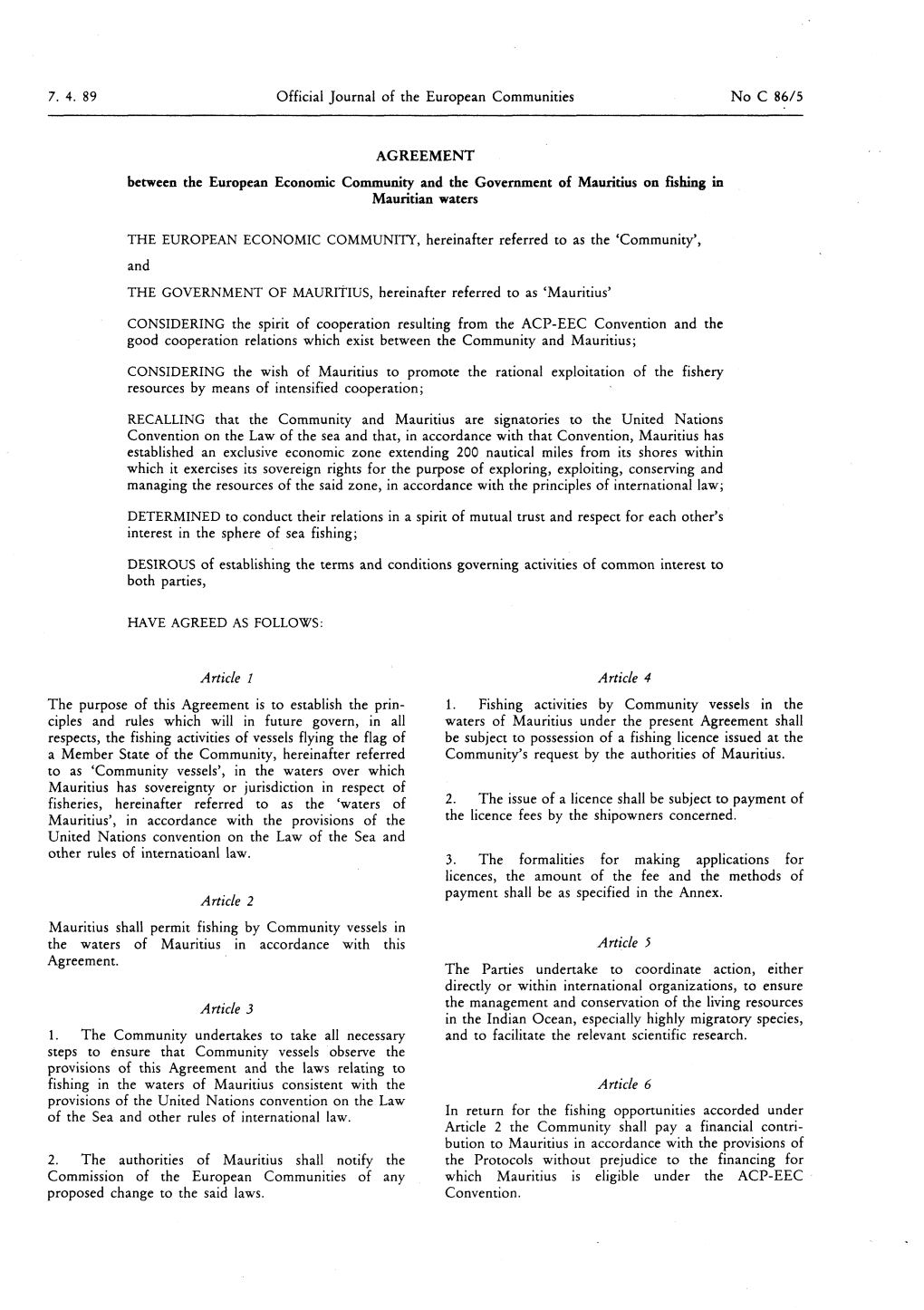 Official Journal of the European Communities No C 86/5