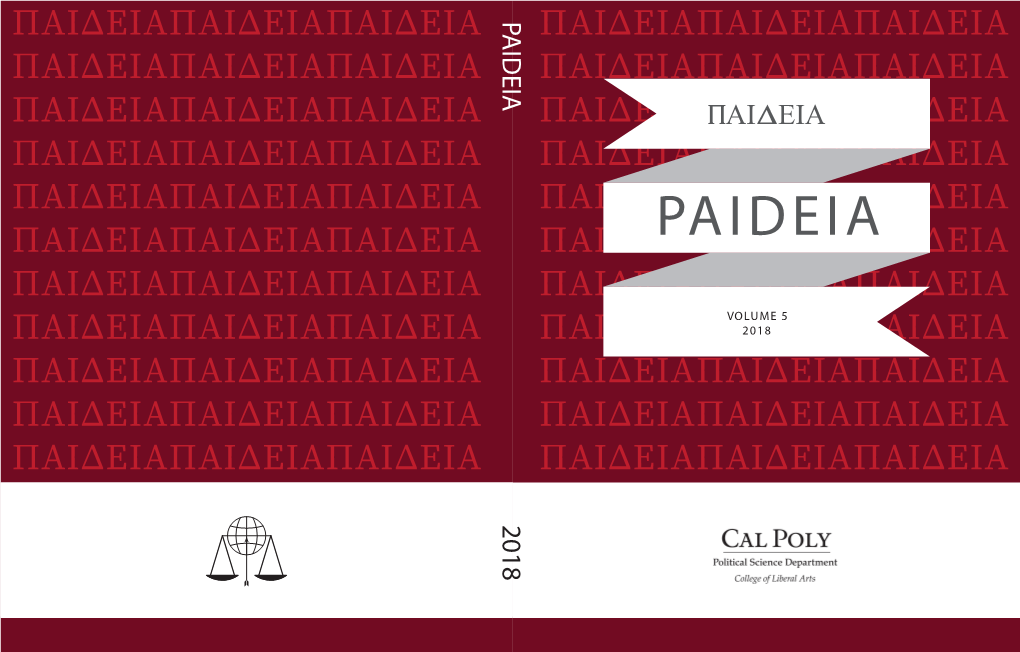 Paideia, Vol. 5, Issue 1