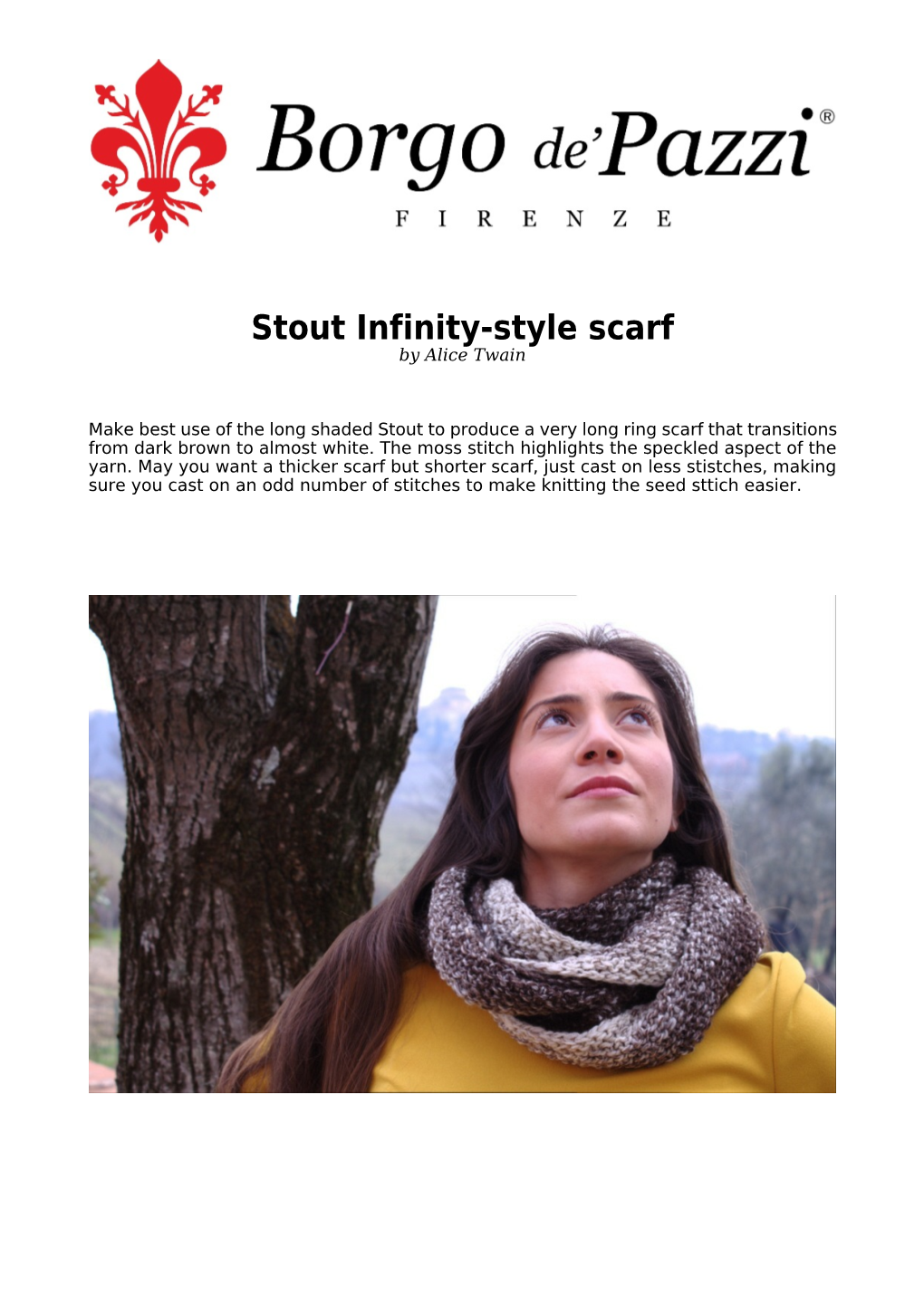 Stout Infinity-Style Scarf by Alice Twain